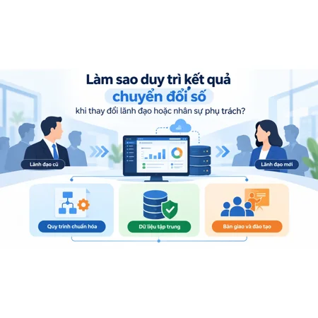 Làm sao duy trì kết quả chuyển đổi số khi thay đổi lãnh đạo hoặc nhân sự phụ trách?