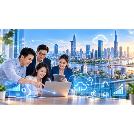 TP. Hồ Chí Minh đặt mục tiêu hỗ trợ 200.000 lượt doanh nghiệp SME chuyển đổi số, thúc đẩy ứng dụng AI đến năm 2030